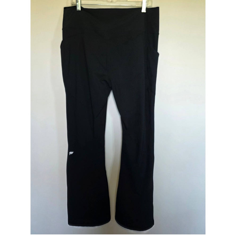 Fabletics Oasis PureLuxe Black High Waisted Flare Yoga Pants Pockets Womens 2X - Picture 3 of 10